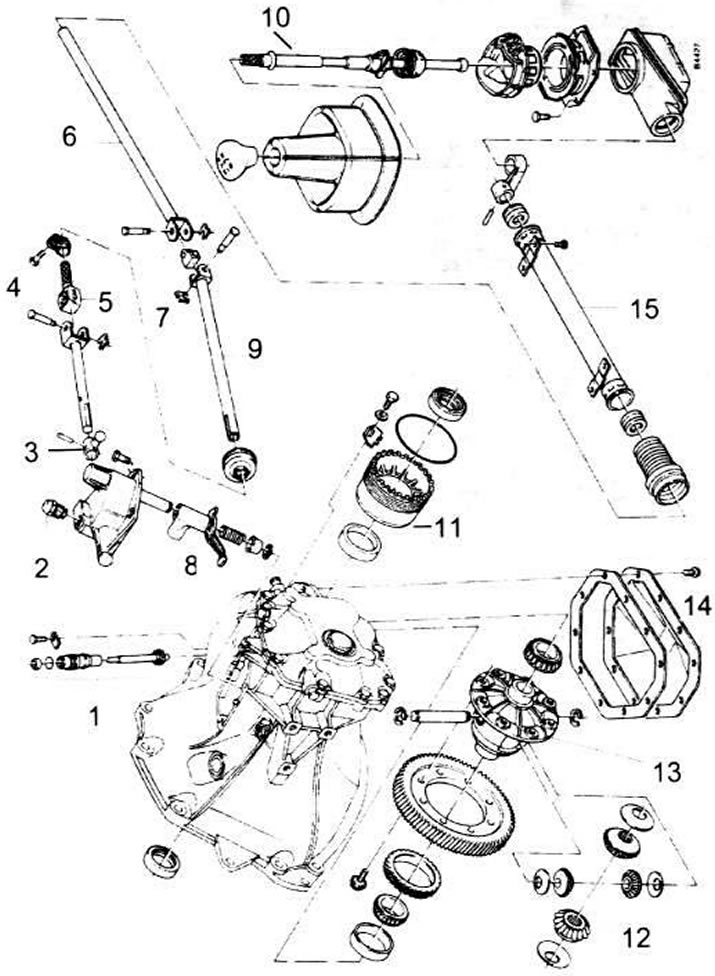Важіль перемикання передач — опис конструкції (Опель Кадет D 1979-1984 ...