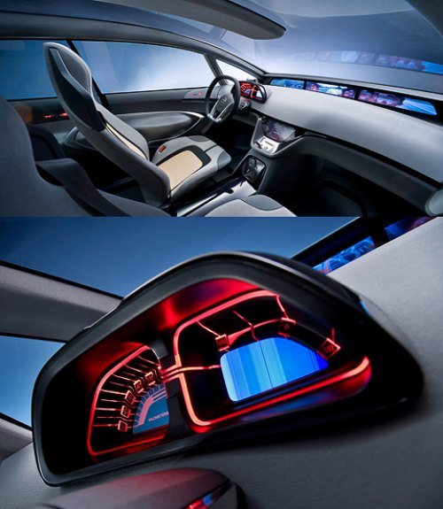 В футуристическом интерьере — легкие и тонкие сиденья. Помимо снижения веса, они обеспечивают…