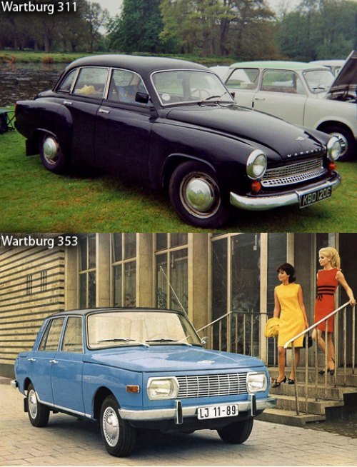 На фотографиях — первый автомобиль собственной конструкции (Wartburg 311) и наиболее популярная…