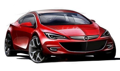 Дебют трехдверки GTC далеко впереди, а пока опелевцы стращают нас яркими скетчами грядущей новинки.