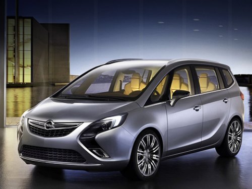 Концепт Opel Zafira Tourer запоминается передними фарами в форме бумерангов. Прообраз такой…