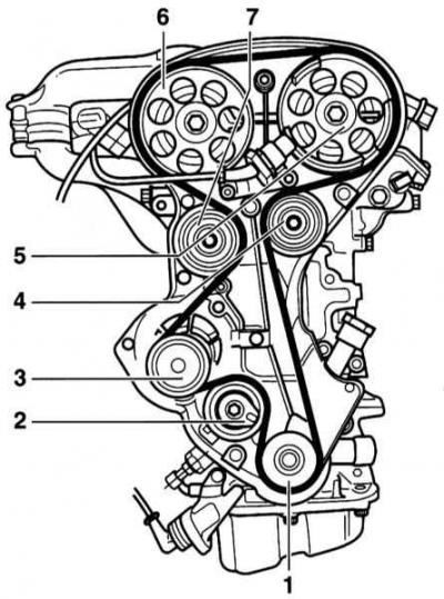 Как снять ремень грм на опель вектра Removal and installation of the timing belt (engines 1.4 and 1.6 l) (Opel Corsa 
