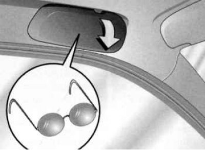 Glasses compartment
