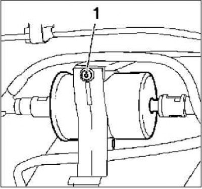 Опель вектра фильтр топливного где находится Fuel filter replacement (petrol engines) (Opel Corsa C 2000-2006, petrol: Engine