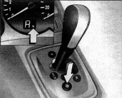 25.3. Кнопка актывацыі рэжыму зімовага кіравання Easytronic