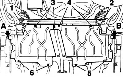 3.2. Lower spoiler fastenings (corsa-Eco models): 1. Left shield; 2. Right shield; 3, 4. Mounting…
