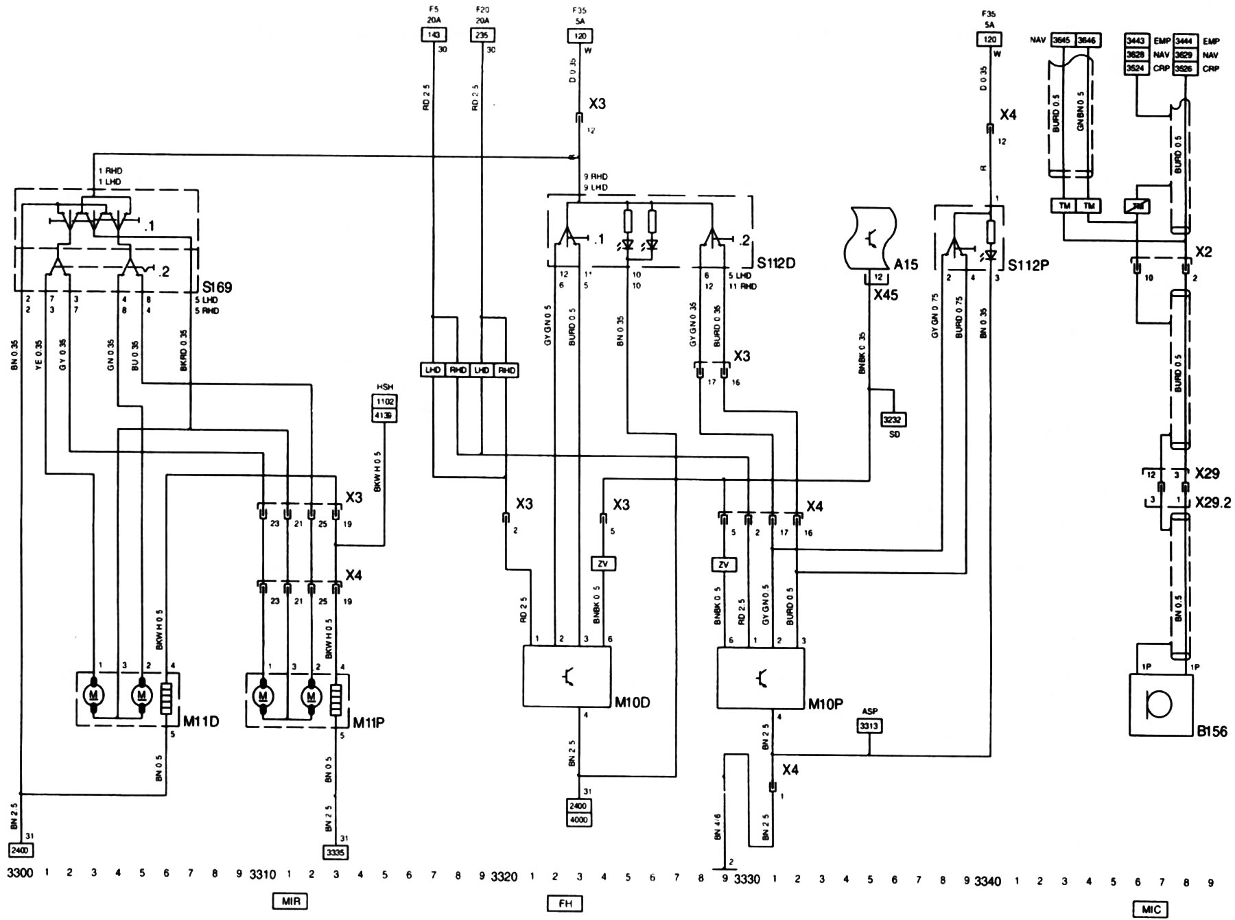 Дверные зеркала заднего вида, электропривод стеклоподъемников (Опель ...