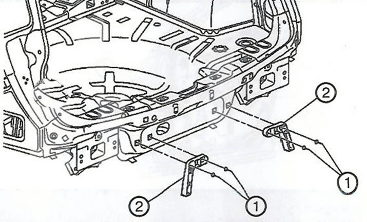 Как снять передний бампер антара Replacing the lower brackets of the rear bumper cladding (Opel Insignia A 2008-2
