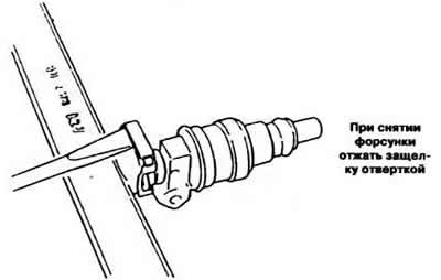 Attach a pressure gauge to the fuel line test nipple (see picture).