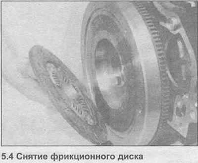 4. Повдигнете капака от маховика, извадете фрикционния диск, като обърнете внимание на посоката на…