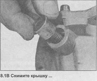 1. Using the tool described in Chapter 4 item 5, remove the special covers, springs and plungers…