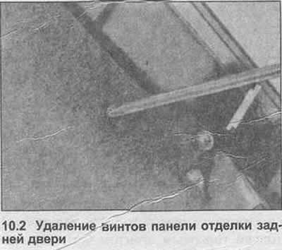2. Удалите винты и снимите панель отделки (фото).