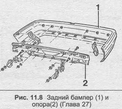 11. Unscrew the bolts and remove the rear bumper.