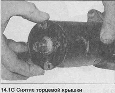 1. Отстранете стартера и го поставете на чиста маса. Първо свалете крайната капачка на котвата,…