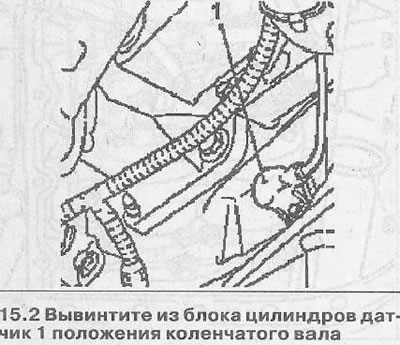 2. Развийте сензора за положение на коляновия вал 1 заедно с О-пръстена от цилиндровия блок (вижте…