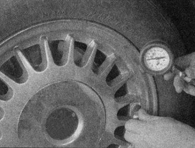 7. Звінціце ахоўны каўпачок з вентыля накачкі, які выступае з дыска кола або з каўпака ступицы,…