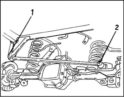 9. Install the cross reaction rod as shown in the illustration. There should be a washer under the…