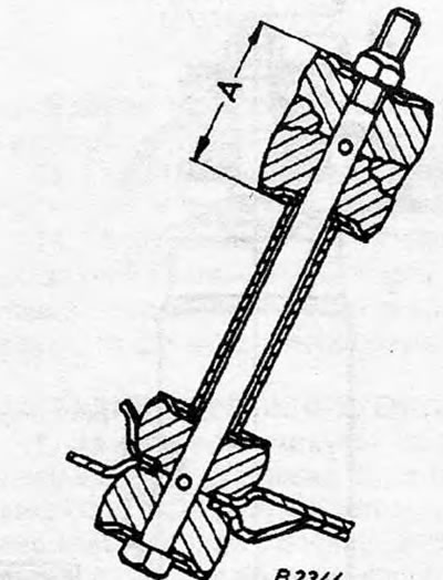 Slika 10.12. Krajnja spona prednjeg stabilizatora:A=38,0 mm (1,5 inča).