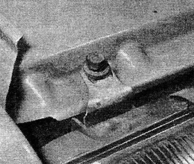 Photo 30.2 Headlight mounting screw