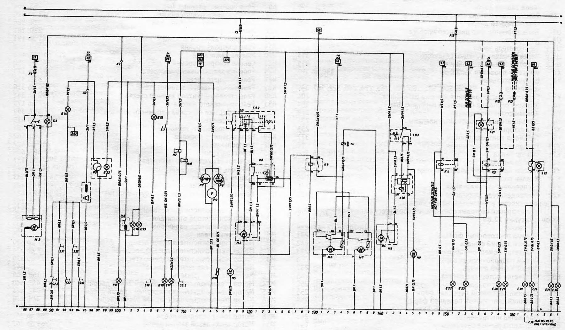 Рисунок 12.88. Электрическая схема для моделей 1984 года выпуска (продолжение)
