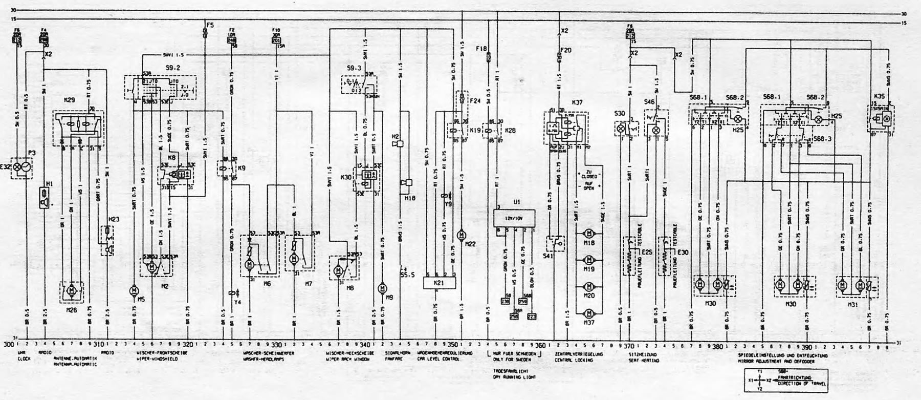 Рисунок 12.89 Электрическая схема для моделей 1985 года выпуска (продолжение)