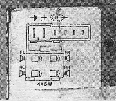 Schema de cablare a fotoi 9.2D pe spatele radioului