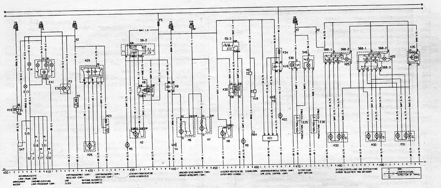 Rysunek 13.6. Schemat elektryczny dla modeli produkowanych od 1987 r (kontynuacja)
