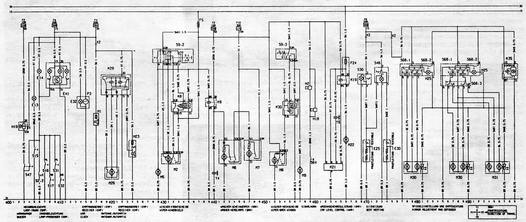 Rysunek 13.7. Schemat elektryczny dla modeli produkowanych od 1988 r (kontynuacja)