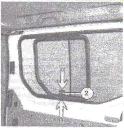 Window with sliding glass at the rear