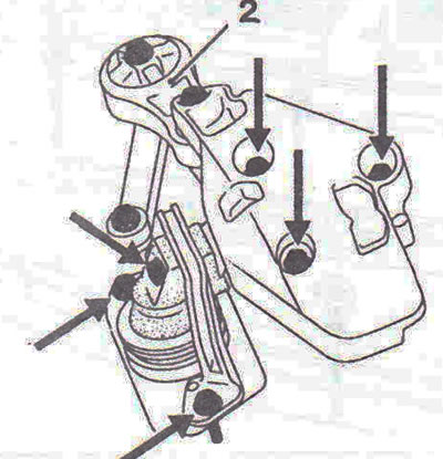 Figure 3.20. Unscrew the bolts securing rod 2, then remove the «pendulum suspension support -…