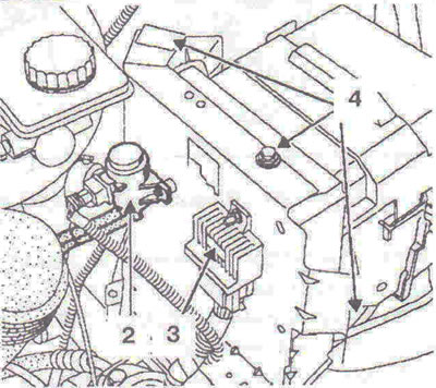 Рис. 4.103. Снимите электромагнитный клапан регулировки давления наддува 2, отсоедините разъем…