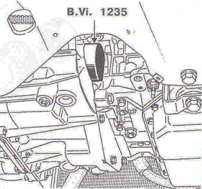 Figure 5.33. Install the oil seal using tool B.Vi.1235.