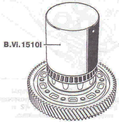 Фигура 5.72. Монтирайте големия лагер с помощта на инструмент B. Vi. 15101.