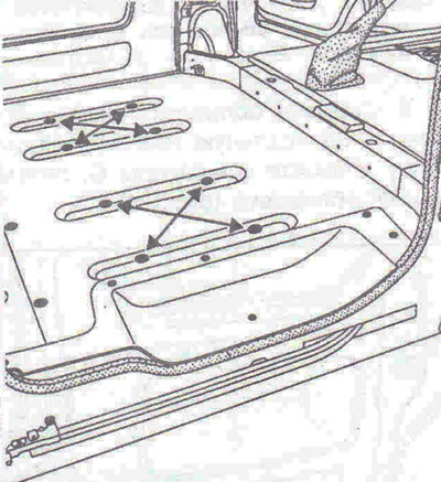 Figure 10.26. Before installation, make sure the bench seat anchors are tight.