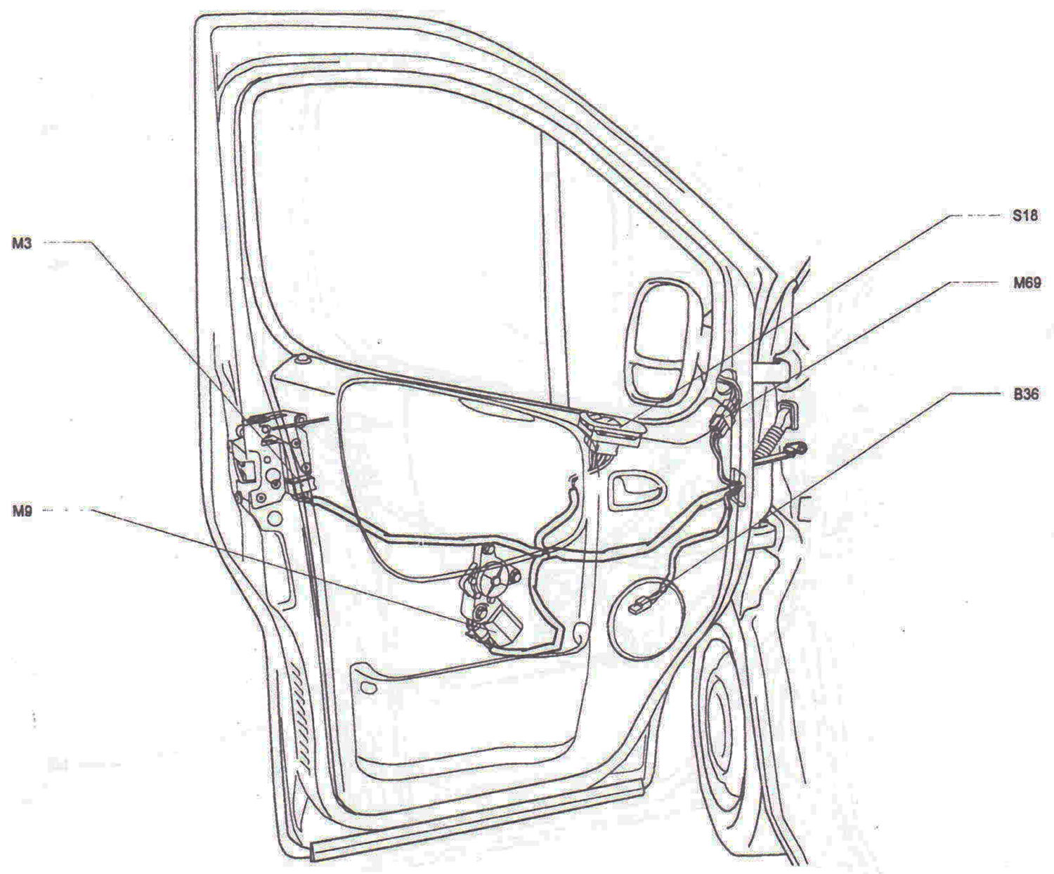 Passenger door (right hand drive vehicles)