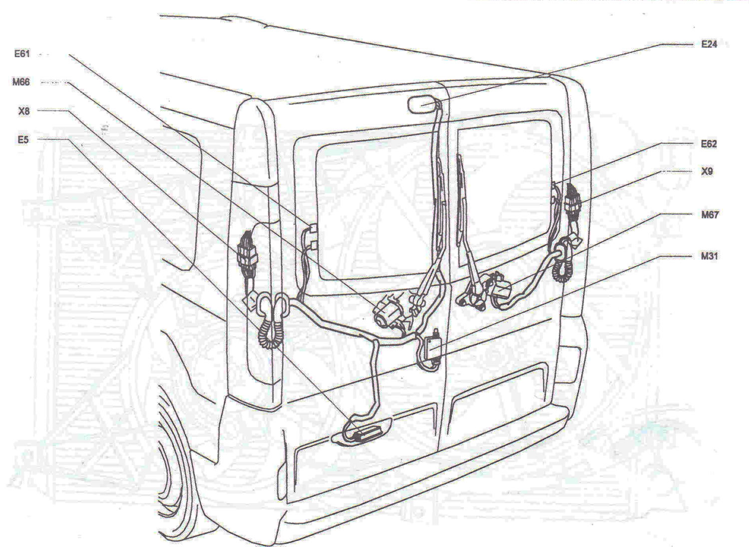 Rear hinged doors