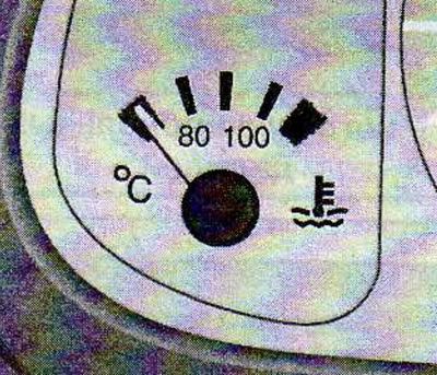 Wskaźnik temperatury płynu chłodzącego
