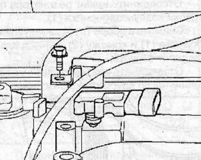 Scoateți șurubul și senzorul MAP din galeria de admisie.