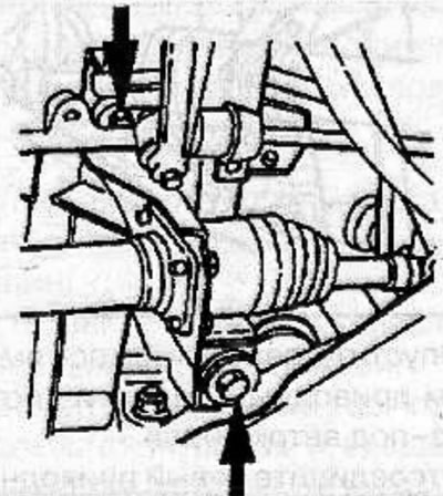 Install the left front axle bracket to the chassis and secure the front and rear bracket bushings…