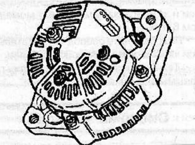 Remove the generator from the engine (see the relevant chapter).