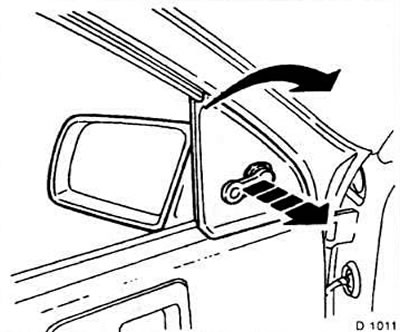 Как снять зеркало опель вектра б Removal and installation of an external mirror (Opel Vectra A 1988-1995: Body: E