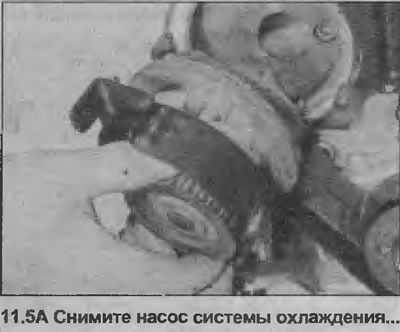 5. Remove the coolant pump from the cylinder block and remove the O-ring (see illustrations). You…