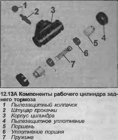 13. If the pistons and cylinder walls are in good condition, discard the seals and purchase a parts…