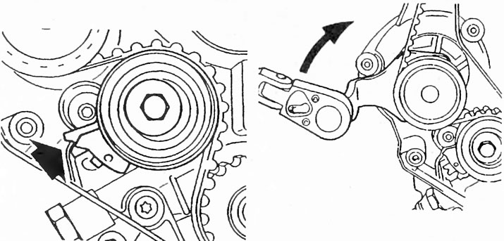 Замена зубчатого ремня (Опель Вектра B 1995-2002, бензин: Силовой ...