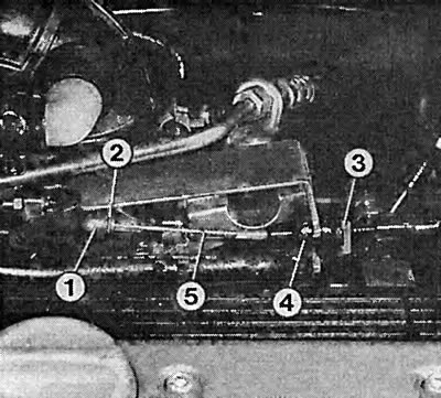 Kontrole gasa za 16V 1.8/2.0L motor sa Simtec sustavom ubrizgavanja. Brojevi pokazuju: