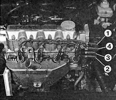The photo shows where the spark plug wires connect to the DIS ignition module on a 1.6L 8-valve…