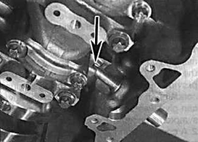 5. Remove the crankshaft position sensor from the engine block.