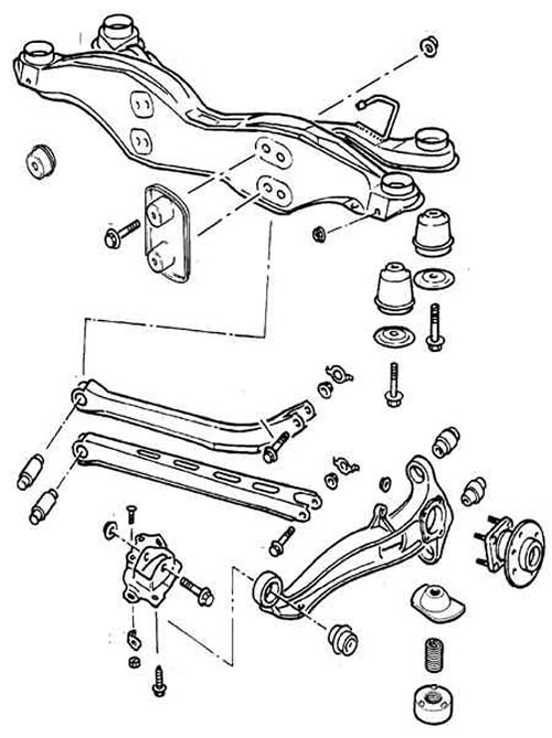 Rear suspension arms