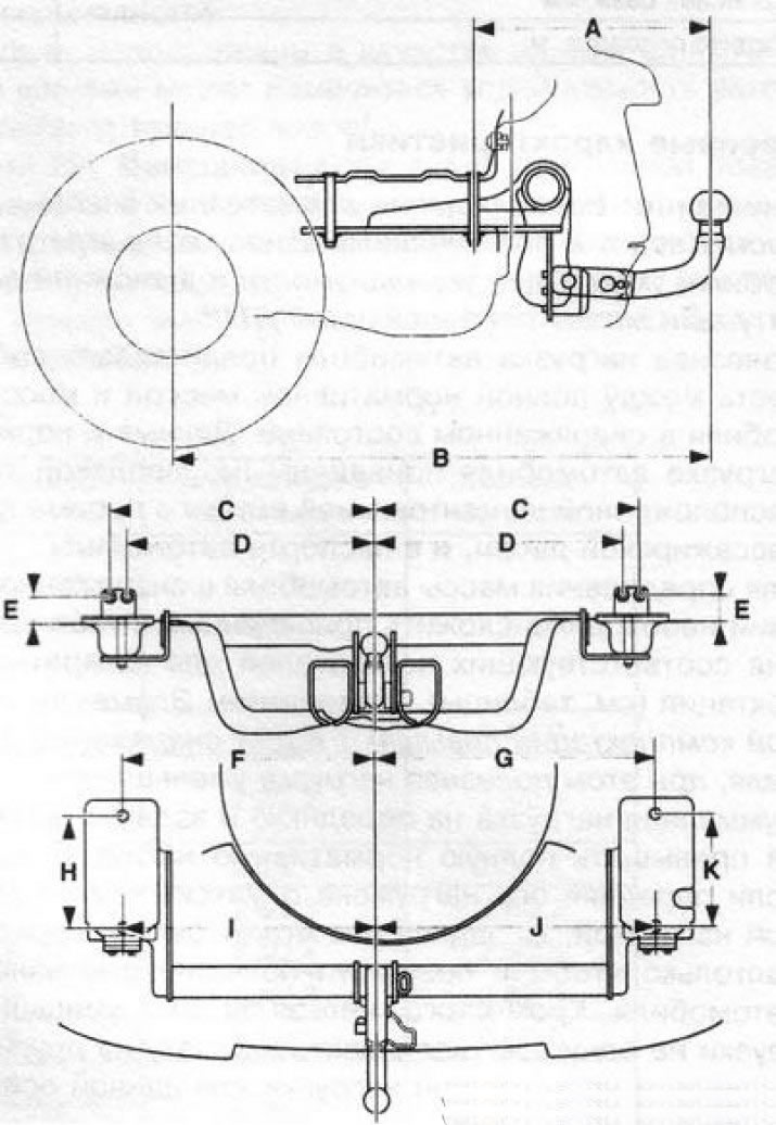 Wymiary montażowe haka holowniczego w modelach Sedan/Hatchback