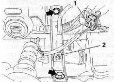 Где находится стартер опель вектра б Starter - removal, installation and inspection (Opel Vectra C 2002-2008: Power u